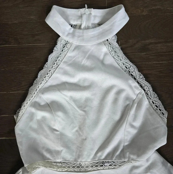NWT Lulus Reach Out My Hand White Lace Skater Dress size small - Picture 5 of 12